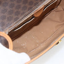 CELINE Macadam Canvas Hand Bag PVC Leather 2way Brown Gold Auth 164434-10