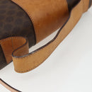 CELINE Macadam Canvas Hand Bag PVC Leather 2way Brown Gold Auth 164434-7