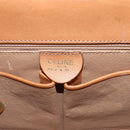 CELINE Macadam Canvas Hand Bag PVC Leather Brown Gold Auth 164435-14
