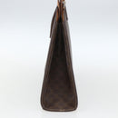 CELINE Macadam Canvas Hand Bag PVC Leather Brown Gold Auth 164435-5