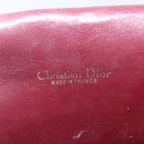 Christian Dior Trotter Canvas Shoulder Bag Red Gold Auth 164439-16