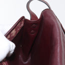 Christian Dior Trotter Canvas Shoulder Bag Red Gold Auth 164439-19