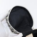 Christian Dior Trotter Canvas Vanity Pouch PVC Black Silver Auth 164440-15
