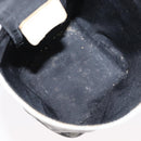 Christian Dior Trotter Canvas Vanity Pouch PVC Black Silver Auth 164440-17