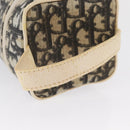 Christian Dior Trotter Canvas Vanity Pouch PVC Black Silver Auth 164440-7
