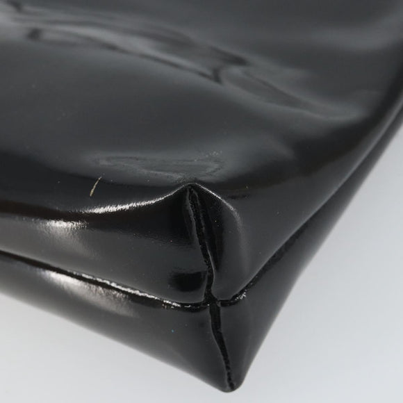 Salvatore Ferragamo Vala Shoulder Bag Patent leather Black Gold Auth 164441