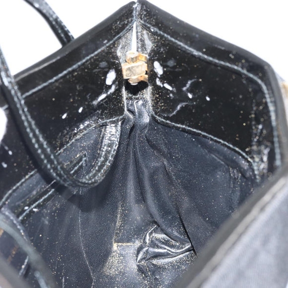 Salvatore Ferragamo Vala Shoulder Bag Patent leather Black Gold Auth 164441