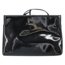Salvatore Ferragamo Vala Shoulder Bag Patent leather Black Gold Auth 164441-3