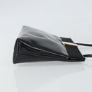 Salvatore Ferragamo Vala Shoulder Bag Patent leather Black Gold Auth 164441-4