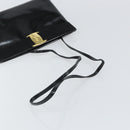 Salvatore Ferragamo Vala Shoulder Bag Patent leather Black Gold Auth 164441-7
