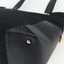 Salvatore Ferragamo Tote Bag Nylon Leather Black Gold Auth 164446-15