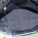 Salvatore Ferragamo Tote Bag Nylon Leather Black Gold Auth 164446-10