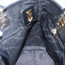 Salvatore Ferragamo Tote Bag Nylon Leather Black Gold Auth 164446-19