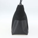 Salvatore Ferragamo Tote Bag Nylon Leather Black Gold Auth 164446-4