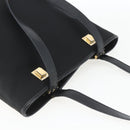 Salvatore Ferragamo Tote Bag Nylon Leather Black Gold Auth 164446-6