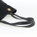 Salvatore Ferragamo Tote Bag Nylon Leather Black Gold Auth 164446-7