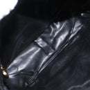 Salvatore Ferragamo Shoulder Bag Leather Black Gold Auth 164448-17
