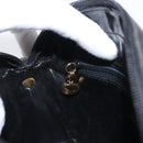 Salvatore Ferragamo Shoulder Bag Leather Black Gold Auth 164448-20