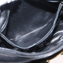 Salvatore Ferragamo Shoulder Bag Leather Black Gold Auth 164448-21
