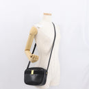 Salvatore Ferragamo Shoulder Bag Leather Black Gold Auth 164448-22