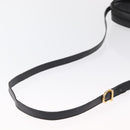 Salvatore Ferragamo Shoulder Bag Leather Black Gold Auth 164448-7