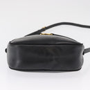 Salvatore Ferragamo Shoulder Bag Leather Black Gold Auth 164448-9
