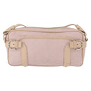 Salvatore Ferragamo Gancini Shoulder Bag Leather Pink Gold Auth 164449-2