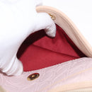 Salvatore Ferragamo Gancini Shoulder Bag Leather Pink Gold Auth 164449-22