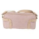 Salvatore Ferragamo Gancini Shoulder Bag Leather Pink Gold Auth 164449-3