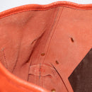 Salvatore Ferragamo Tote Bag Leather Orange Gold Auth 164450-18