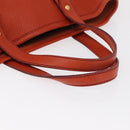 Salvatore Ferragamo Tote Bag Leather Orange Gold Auth 164450-7