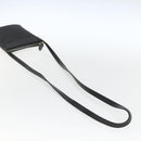 BVLGARI Logo Mania Shoulder Bag Canvas Leather Black Silver Auth 164451-7