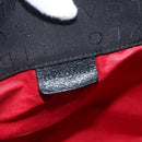 BVLGARI Logo Mania Tote Bag Canvas Black Silver Auth 164452-17