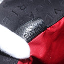 BVLGARI Logo Mania Tote Bag Canvas Black Silver Auth 164452-12