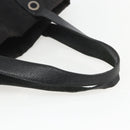 BVLGARI Logo Mania Tote Bag Canvas Black Silver Auth 164452-7