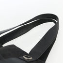 BVLGARI Logo Mania Tote Bag Canvas Black Silver Auth 164452-8