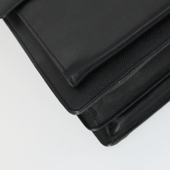 BALLY Shoulder Bag Leather Black Auth 164454