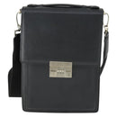 BALLY Shoulder Bag Leather Black Auth 164454-2