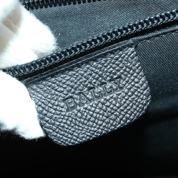 BALLY Shoulder Bag Leather Black Auth 164454