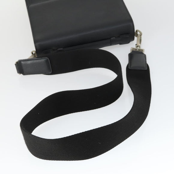 BALLY Shoulder Bag Leather Black Auth 164454