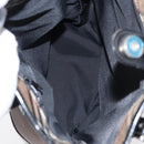 Burberrys Blue Label Tote Bag Nylon Brown Silver Auth 164455-16