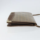 FENDI Zucchino Canvas Shoulder Bag Coated Canvas Brown Gold Auth 164456-3