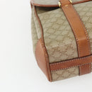 CELINE Macadam Canvas Hand Bag PVC Beige Gold Auth 164462-14