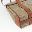 CELINE Macadam Canvas Hand Bag PVC Beige Gold Auth 164462-16