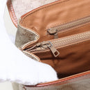CELINE Macadam Canvas Hand Bag PVC Beige Gold Auth 164462-17