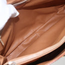 CELINE Macadam Canvas Hand Bag PVC Beige Gold Auth 164462-10