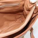 CELINE Macadam Canvas Hand Bag PVC Beige Gold Auth 164462-19