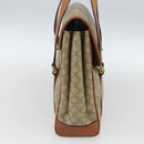 CELINE Macadam Canvas Hand Bag PVC Beige Gold Auth 164462-3