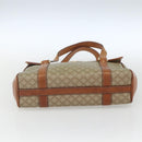 CELINE Macadam Canvas Hand Bag PVC Beige Gold Auth 164462-5