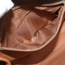 CELINE Macadam Canvas Shoulder Bag PVC Leather Brown Gold Auth 164464-24